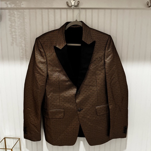Givenchy gold & black “4G” logo blazer - Picture 2 of 15
